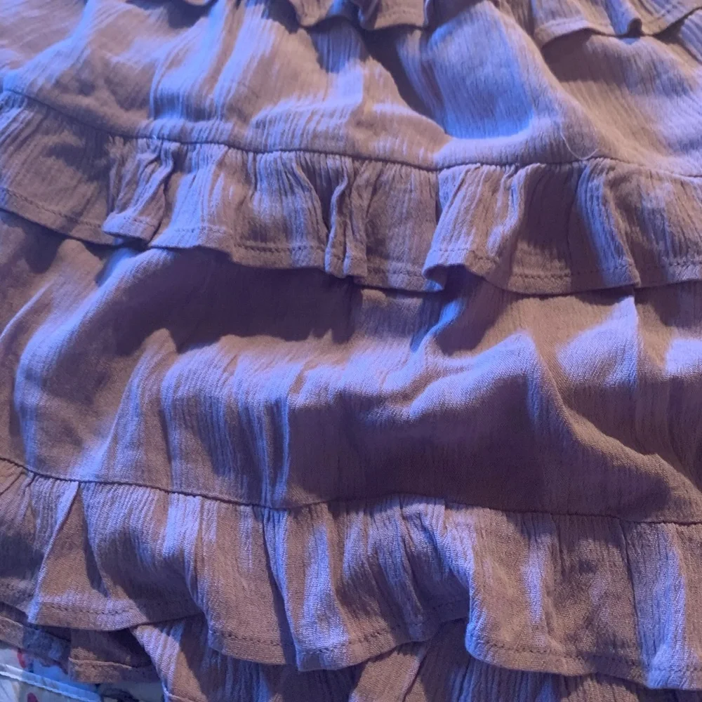 ILLA ILLA Womens Lavender Ruffle Tiered Skirt Size Lage - Picture 2 of 5